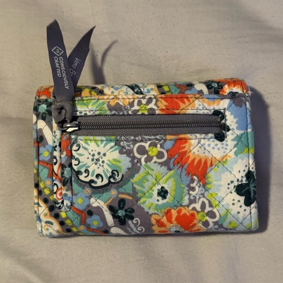 Vera Bradley Floral and Geometric RFID Trifold Wallet - Picture 2 of 5